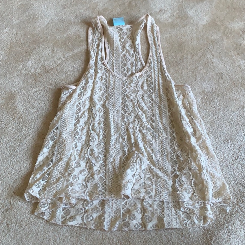 Lace tank top